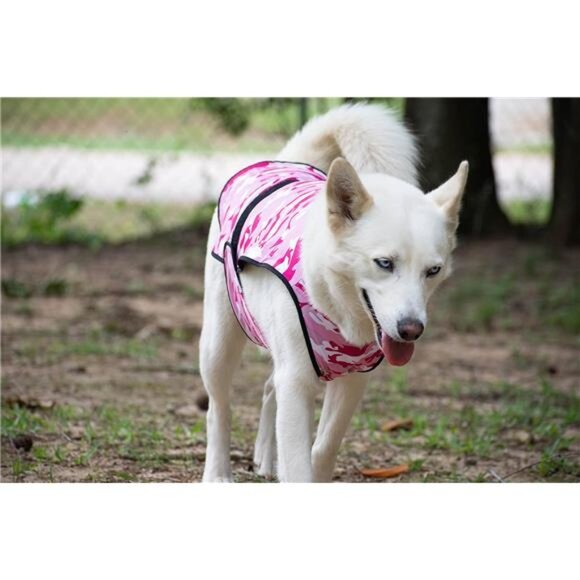 Dog Cooling Vest, Lightweight 2-Layer Camo Army Print Pet Cooler Jacket - Picture 12 of 14